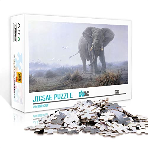 Minipuzzle für Erwachsene 1000 Teile Puzzle Elefant Erwachsene und Kinder (Papppuzzle 38x26 cm) Puzzles für Erwachsene und Kinder von YTLIUYUANDE