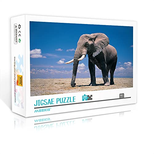 Minipuzzle für Erwachsene 1000 Teile Set Elefanten Puzzle DIY Spielzeuggeschenk Klassisches Spielpuzzle (Kartonpuzzle 38x26cm) Puzzles für Erwachsene und Kinder von YTLIUYUANDE