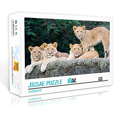 Mini-Puzzle für Erwachsene 1000 Teile Lion Set Puzzle Erwachsene und Kinder (Papppuzzle 38x26cm) Puzzles für Erwachsene und Kinder von YTLIXIANGN