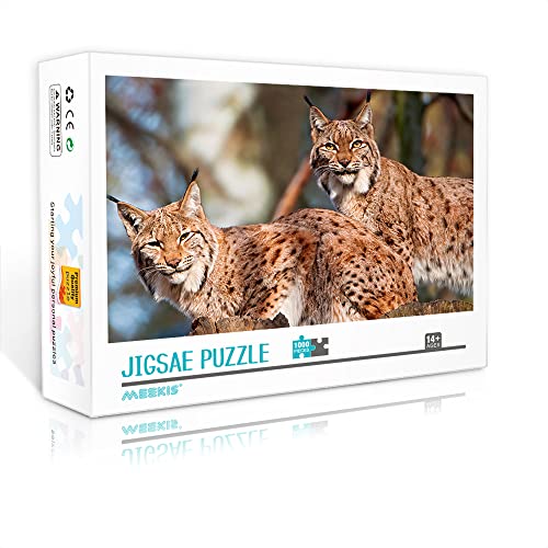 Mini-Puzzle für Erwachsene 1000 Teile Luchs-Puzzle-Set Familienspiel Spielzeug Dekompressionspuzzle (38 x 26 cm Kartonpuzzle) Puzzles für Erwachsene und Kinder von YTLIXIANGN