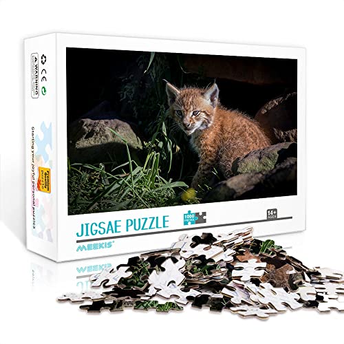 Mini-Puzzle für Erwachsene 1000 Teile Lynx Puzzle-Set Unzip Lernspiele (Kartonpuzzle 38x26cm) Puzzles für Erwachsene und Kinder von YTLIXIANGN