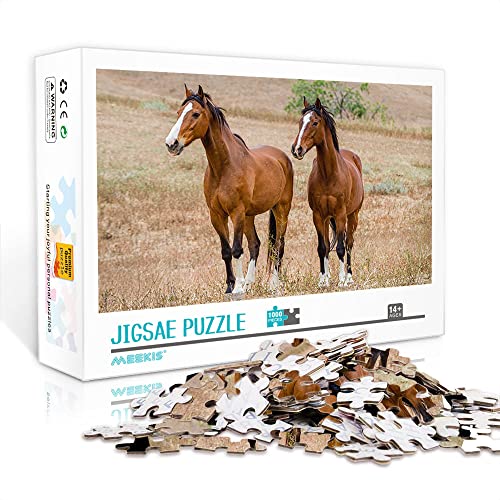 Mini-Puzzle für Erwachsene 1000 Teile Set aus Puzzle-Pferden DIY-Spielzeug kreative Geschenke Heimdekoration (Papppuzzle 38x26cm) Puzzles für Erwachsene und Kinder von YTLIXIANGN