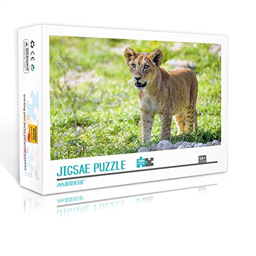 Mini Puzzle für Erwachsene 1000 Teile Tiger Set Puzzle Dekompressionsspielzeug Geschenk für Kinder (38x26cm Kartonpuzzle) Puzzles für Erwachsene und Kinder von YTLIXIANGN