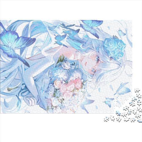 Anime-Mädchen Puzzle 500 Teile Erwachsene Manga Puzzles Für Erwachsene Lernspiel Herausforderungsspielzeug 500-teilige Puzzles Für Erwachsene 500pcs (52x38cm) von YTPONBCSTUG