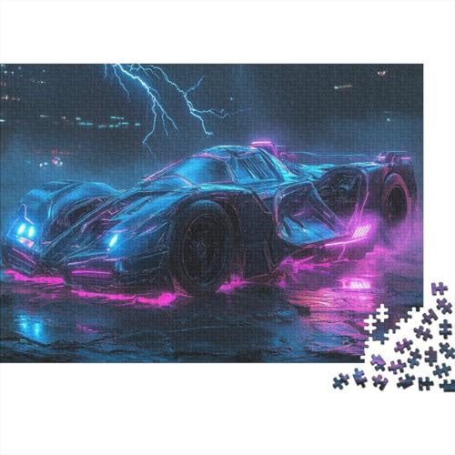 Batmobile 1000 Stück Puzzles Für Erwachsene-Lightning Effects Muster Puzzles Für Erwachsene 1000 DIY Puzzle Spielzeug 1000pcs (75x50cm) von YTPONBCSTUG