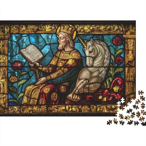 Chartres Cathedral Puzzles 1000 Stück Medieval Illuminated Puzzles Für Erwachsene Lernen Lernspielzeug Weihnachten Geburtstag Geschenke 1000pcs (75x50cm) von YTPONBCSTUG