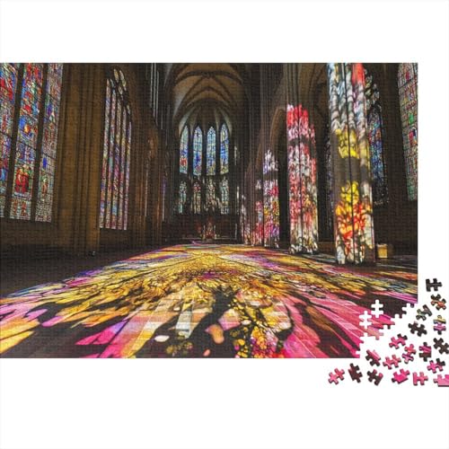 Cologne Cathedral Puzzles 1000 Teile Für Erwachsene|| 1000 Teile Holzpuzzle Lernspiele Heimdekoration Puzzle 1000pcs (75x50cm) von YTPONBCSTUG