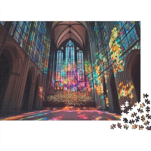 Cologne Cathedral Puzzles Für Erwachsene Style 1000 Stück Puzzles Für Erwachsene Herausforderndes Spiel 1000pcs (75x50cm) von YTPONBCSTUG