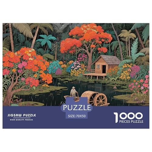 Dschungelsee Hölzerne Puzzles Wasserfest 1000 Teile DIY- Puzzle Geschenke Für Erwachsene Bunt Herausfordernde Puzzlespiele Dschungelsee Hölzerne Puzzles Wasserfest 1000 Teile DIY- Puzzle Geschenke Für Erwachsene Bunt Herausfordernde Puzzlespiele von YTPONBCSTUG