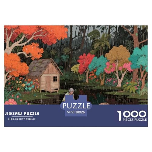 Dschungelsee Hölzerne Puzzles Wasserfest 1000-teiliges Puzzle Für Erwachsene Bunt Lernspiele Dschungelsee Hölzerne Puzzles Wasserfest 1000-teiliges Puzzle Für Erwachsene Bunt Lernspiele von YTPONBCSTUG