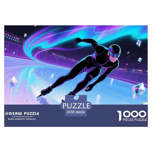 Eisschnelllauf Hölzerne Puzzles Wasserfest 1000-teiliges Puzzle Für Erwachsene Buntzur Heimdekoration Eisschnelllauf Hölzerne Puzzles Wasserfest 1000-teiliges Puzzle Für Erwachsene Buntzur Heimdekoration von YTPONBCSTUG