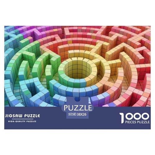 Farblabyrinth Hölzerne Puzzles Wasserfest 1000-teiliges Puzzle Für Erwachsene Bunt Lernspiele Farblabyrinth Hölzerne Puzzles Wasserfest 1000-teiliges Puzzle Für Erwachsene Bunt Lernspiele von YTPONBCSTUG