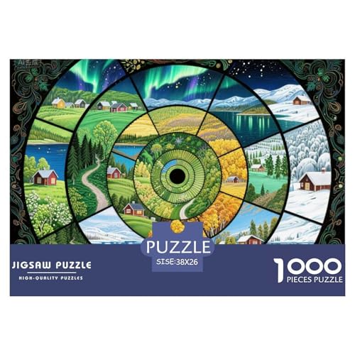 Four Seasons Scenery Hölzerne Puzzles Wasserfest 1000 Teile DIY- Puzzle Geschenke Für Erwachsene Spaß Herausfordernde Puzzlespiele Four Seasons Scenery Hölzerne Puzzles Wasserfest 1000 Teile DIY- Puzzle Geschenke Für Erwachsene Spaß Herausfordernde Puzzlespiele von YTPONBCSTUG