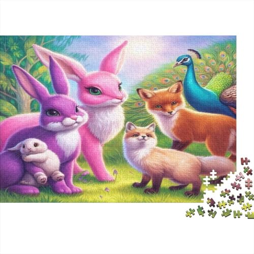 Fuchs Hölzerne Puzzles Wasserfest 1000 Teile DIY-Cartoon Puzzle Geschenke Für Erwachsene Herausfordernd Und Knifflig Puzzle Für Erwachsene Lernspiele von YTPONBCSTUG