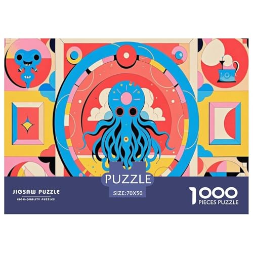 Geometrischer Oktopus Hölzerne Puzzles Wasserfest 1000-teiliges Puzzle Für Erwachsene Bunt Herausfordernde Puzzlespiele Geometrischer Oktopus Hölzerne Puzzles Wasserfest 1000-teiliges Puzzle Für Erwachsene Bunt Herausfordernde Puzzlespiele von YTPONBCSTUG