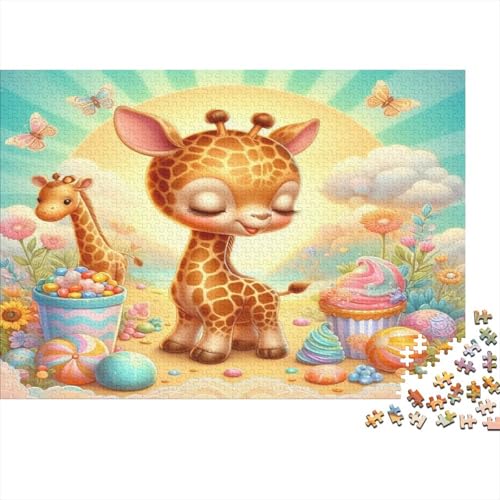 Giraffe Hölzerne Puzzles Wasserfest 1000-teiliges Cartoon Puzzle Geschenke Für Erwachsene Unmöglich Puzzle Für Erwachsene Puzzle Zur Heimdekoration von YTPONBCSTUG