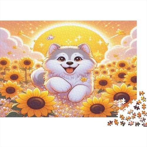 Hund Hölzerne Puzzles Wasserfest 1000 Teile DIY-Cartoon Cute Puzzle Für Erwachsene Unmöglich Puzzle Für Erwachsene Puzzle Zur Heimdekoration von YTPONBCSTUG