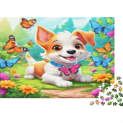 Hund Hölzerne Puzzles Wasserfest 1000 Teile DIY-Cartoon Puzzle Geschenke Für Erwachsene Bunt Puzzle Für Erwachsene Herausfordernde Puzzlespiele von YTPONBCSTUG