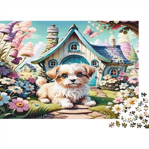 Hund Hölzerne Puzzles Wasserfest 1000 Teile DIY-Cartoon Puzzle Geschenke Für Erwachsene Unmöglich Puzzle Für Erwachsene Puzzle Zur Heimdekoration von YTPONBCSTUG