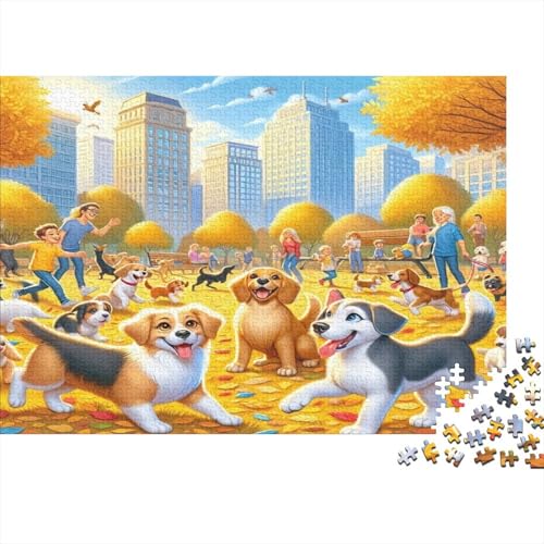 Hund Hölzerne Puzzles Wasserfest 1000-teiliges Cartoon Puzzle Geschenke Für Erwachsene Spaß Puzzle Für Erwachsene Herausfordernde Puzzlespiele von YTPONBCSTUG