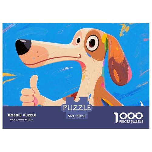 Hund Hölzerne Puzzles Wasserfest 1000-teiliges Puzzle Für Erwachsene Bunt Herausfordernde Puzzlespiele Hund Hölzerne Puzzles Wasserfest 1000-teiliges Puzzle Für Erwachsene Bunt Herausfordernde Puzzlespiele von YTPONBCSTUG