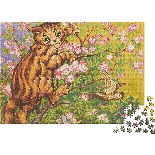 Katze 1000 Stück Puzzles Für Erwachsene,Familienspaß Tiere Thema Puzzlespiele 1000 Stück Für Erwachsene Geschenke 1000pcs (75x50cm) von YTPONBCSTUG