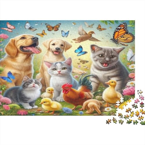 Katze Hölzerne Puzzles Wasserfest 1000-teiliges Cartoon Puzzle Geschenke Für Erwachsene Herausfordernd Und Knifflig Puzzle Für Erwachsene Herausfordernde Puzzlespiele von YTPONBCSTUG