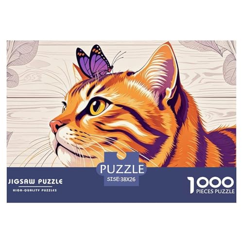 Katze und Schmetterling Hölzerne Puzzles Wasserfest 1000-teiliges Puzzle Für Erwachsene Unmöglich Lernspiele Katze und Schmetterling Hölzerne Puzzles Wasserfest 1000-teiliges Puzzle Für Erwachsene Unmöglich Lernspiele von YTPONBCSTUG