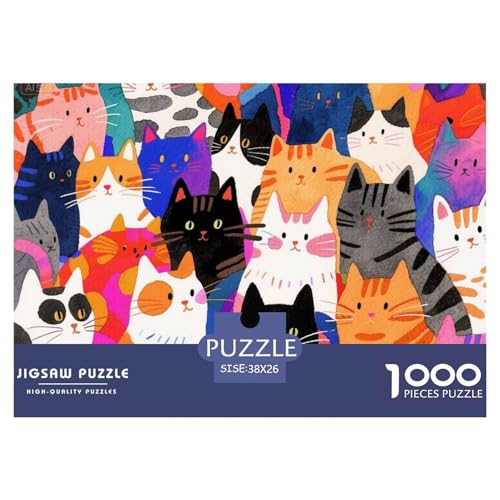 Katzen Hölzerne Puzzles Wasserfest 1000 Teile DIY- Puzzle Für Erwachsene Unmöglich Lernspiele Katzen Hölzerne Puzzles Wasserfest 1000 Teile DIY- Puzzle Für Erwachsene Unmöglich Lernspiele von YTPONBCSTUG
