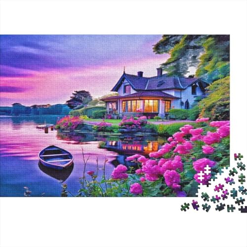 Landschaft Hölzerne Puzzles Wasserfest 1000 Teile DIY-Cartoon Puzzle Für Erwachsene Unmöglich Puzzle Für Erwachsene Lernspiele von YTPONBCSTUG