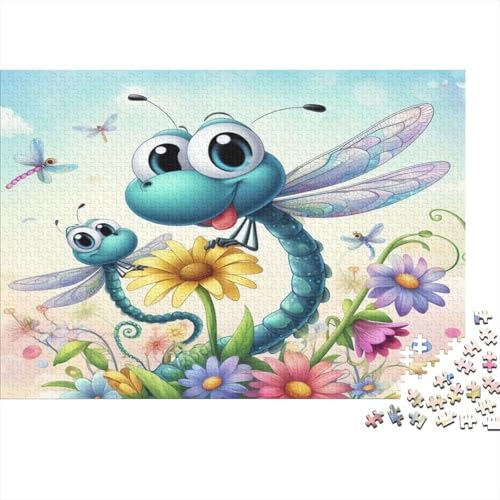 Libelle Hölzerne Puzzles Wasserfest 1000-teiliges Cartoon Cute Puzzle Geschenke Für Erwachsene Bunt Puzzle Für Erwachsene Herausfordernde Puzzlespiele von YTPONBCSTUG