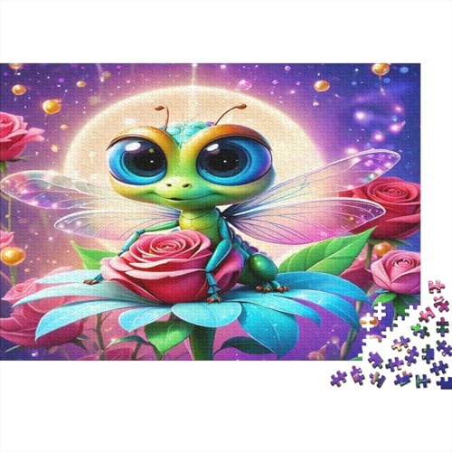 Libelle Hölzerne Puzzles Wasserfest 500 Teile DIY-Cartoon Cute Puzzle Geschenke Für Erwachsene Spaß Puzzle Für Erwachsene Herausfordernde Puzzlespiele von YTPONBCSTUG