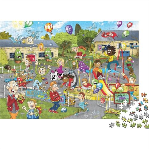 Monsters 500 Teile Puzzle Nachhaltiges Puzzle Für Erwachsene | Hochwertige Umweltfreundliche Materialien |Geschenk Für Erwachsene|Cartoon 500pcs (52x38cm) von YTPONBCSTUG