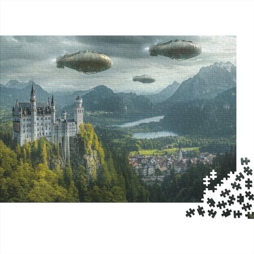 Neuschwanstein Castle 1000 Stück Puzzles Für Erwachsene- Muster Puzzles Für Erwachsene 1000 DIY Puzzle Spielzeug 1000pcs (75x50cm) von YTPONBCSTUG