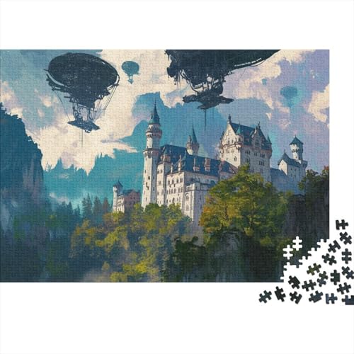 Neuschwanstein Castle 1000 Stück Puzzles Für Erwachsene- Muster Puzzles Für Erwachsene 1000 DIY Puzzle Spielzeug 1000pcs (75x50cm) von YTPONBCSTUG