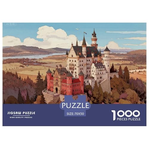 Neuschwanstein Castle Hölzerne Puzzles Wasserfest 1000 Teile DIY- Puzzle Für Erwachsene Herausfordernd Und Knifflig Herausfordernde Puzzlespiele Neuschwanstein Castle Hölzerne Puzzles Wasserfest 1000 Teile DIY- Puzzle Für Erwachsene Herausfordernd Und Knifflig Herausfordernde Puzzlespiele von YTPONBCSTUG