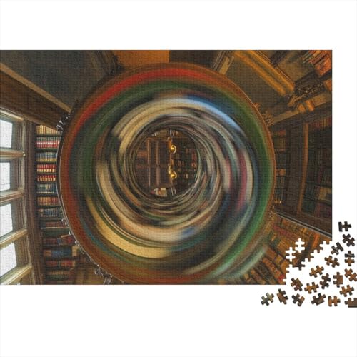 Oxford Black Hole Library Puzzle 1000 Teile Erwachsene Puzzles Für Erwachsene Lernspiel Herausforderungsspielzeug 1000-teilige Puzzles Für Erwachsene 1000pcs (75x50cm) von YTPONBCSTUG