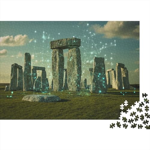 Puzzles Für Erwachsene, 1000 Teile Holzpuzzle -Stonehenge Quantum Computer, Thema Puzzle Geschenk Wanddekoration 1000pcs (75x50cm) von YTPONBCSTUG