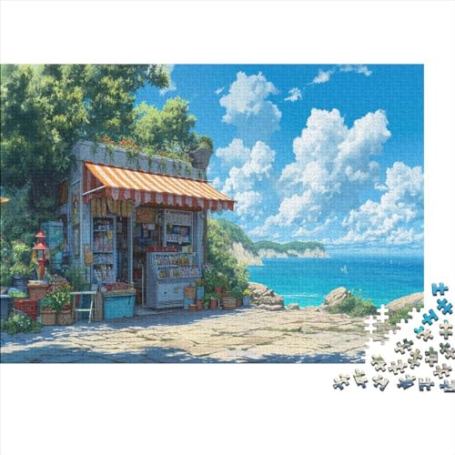 Puzzles Für Erwachsene,500 Teile Holzpuzzle -Straßenansicht,Gebäude Landschaften Thema Puzzle Geschenk Wanddekoration 500pcs (52x38cm) von YTPONBCSTUG