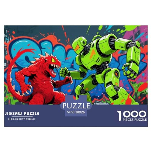 Robotermonster Hölzerne Puzzles Wasserfest 1000-teiliges Puzzle Für Erwachsene Unmöglich Lernspiele Robotermonster Hölzerne Puzzles Wasserfest 1000-teiliges Puzzle Für Erwachsene Unmöglich Lernspiele von YTPONBCSTUG