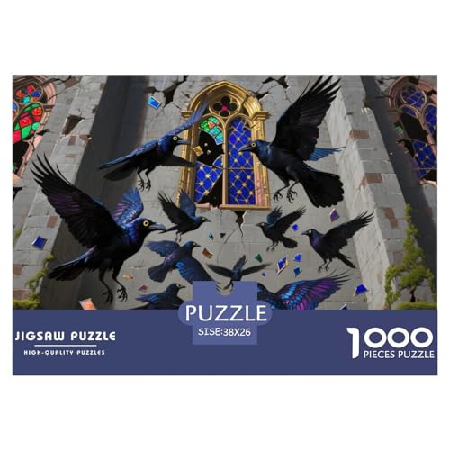 Schlossrabe Hölzerne Puzzles Wasserfest 1000 Teile DIY- Puzzle Für Erwachsene Bunt Lernspiele Schlossrabe Hölzerne Puzzles Wasserfest 1000 Teile DIY- Puzzle Für Erwachsene Bunt Lernspiele von YTPONBCSTUG