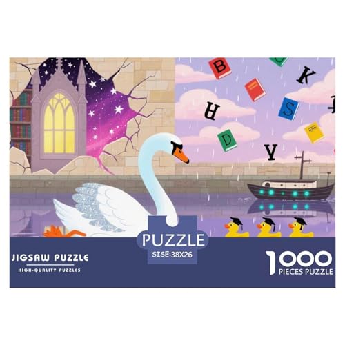 Schwan Hölzerne Puzzles Wasserfest 1000-teiliges Puzzle Für Erwachsene Spaß Lernspiele Schwan Hölzerne Puzzles Wasserfest 1000-teiliges Puzzle Für Erwachsene Spaß Lernspiele von YTPONBCSTUG