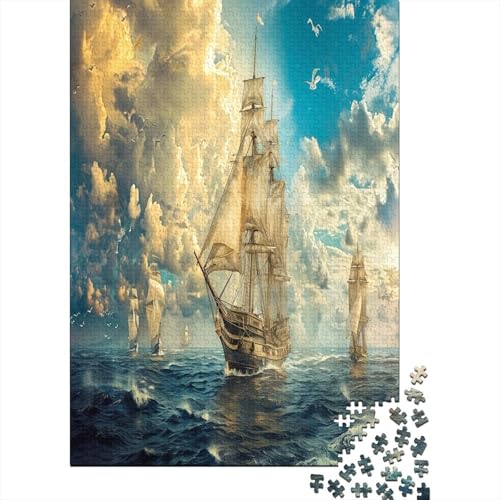 Segelboot Puzzle 1000 Teile Für Erwachsene Und Kinder Ab 14 Jahren Für Stressabbauer Puzzel 1000pcs (75x50cm) von YTPONBCSTUG