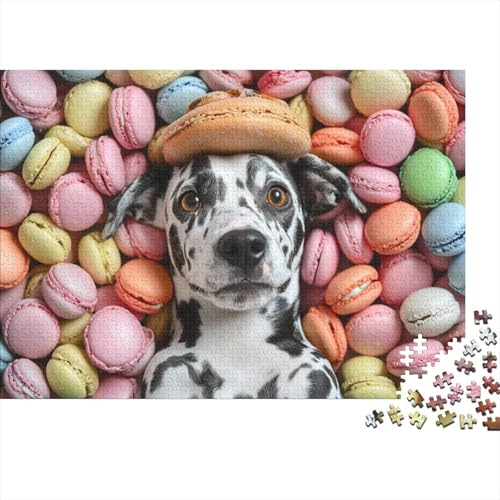 Spotted Dalmatian 1000 Stück Puzzles Für Erwachsene-Pop Art Muster Puzzles Für Erwachsene 1000 DIY Puzzle Spielzeug 1000pcs (75x50cm) von YTPONBCSTUG