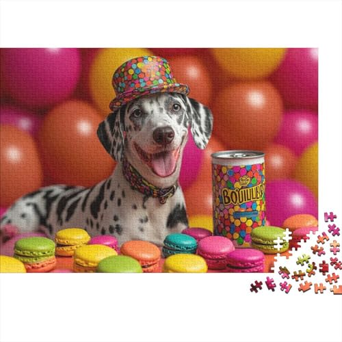 Spotted Dalmatian Puzzles 1000 Teile Für Erwachsene|Pop Art| 1000 Teile Holzpuzzle Lernspiele Heimdekoration Puzzle 1000pcs (75x50cm) von YTPONBCSTUG