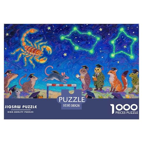 Sternennacht Skorpionschule Hölzerne Puzzles Wasserfest 1000 Teile DIY- Puzzle Geschenke Für Erwachsene Herausfordernd Und Knifflig Lernspiele Sternennacht Skorpionschule Hölzerne Puzzles Wasserfest 1000 Teile DIY- Puzzle Geschenke Für Erwachsene Herausfordernd Und Knifflig Lernspiele von YTPONBCSTUG