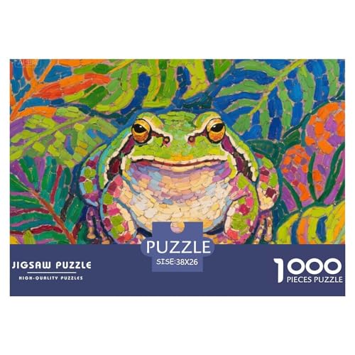 Tropischer Frosch Hölzerne Puzzles Wasserfest 1000-teiliges Puzzle Für Erwachsene Buntzur Heimdekoration Tropischer Frosch Hölzerne Puzzles Wasserfest 1000-teiliges Puzzle Für Erwachsene Buntzur Heimdekoration von YTPONBCSTUG