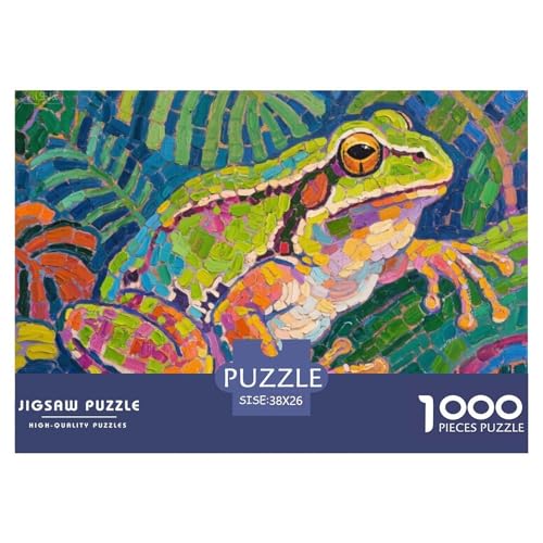 Tropischer Frosch Hölzerne Puzzles Wasserfest 1000-teiliges Puzzle Geschenke Für Erwachsene Buntzur Heimdekoration Tropischer Frosch Hölzerne Puzzles Wasserfest 1000-teiliges Puzzle Geschenke Für Erwachsene Buntzur Heimdekoration von YTPONBCSTUG