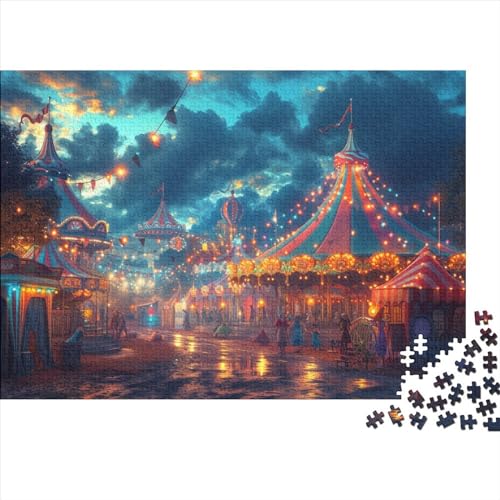 Vergnügungspark Puzzle,1000 Teile Puzzle Zeichentrickfilm Buntes,Erwachsene Puzzlespiel,Weihnachts-/Neujahrsgeschenk,Puzzle-Spielzeug Für Dekorative Malerei 1000pcs (75x50cm) von YTPONBCSTUG