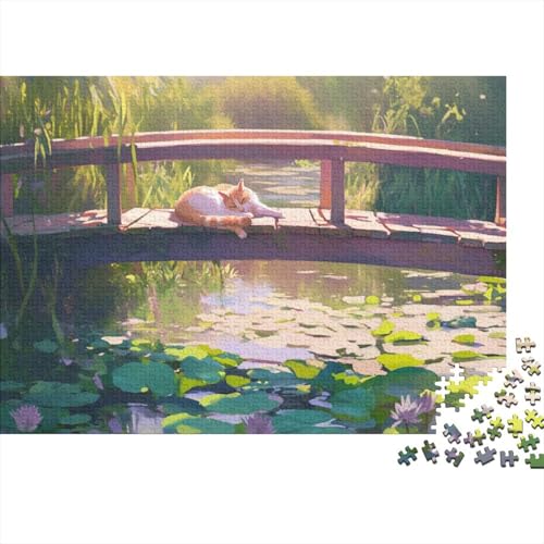 Water Lily Pond at Giverny 1000 Stück Jigsaw Puzzle Lernpuzzle Familienspiel Geschenk Für Erwachsene - 1000pcs (75x50cm) von YTPONBCSTUG